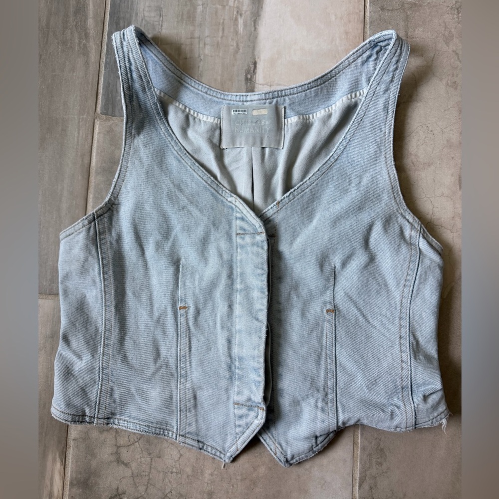 Citizens of Humanity - Carlotta Denim Vest Top - Blue - Small